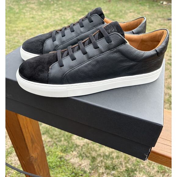 New Allen Edmonds Men’s Fisher Slip-On Sneaker Men Sz 11D Black Leather Luxury main image 7